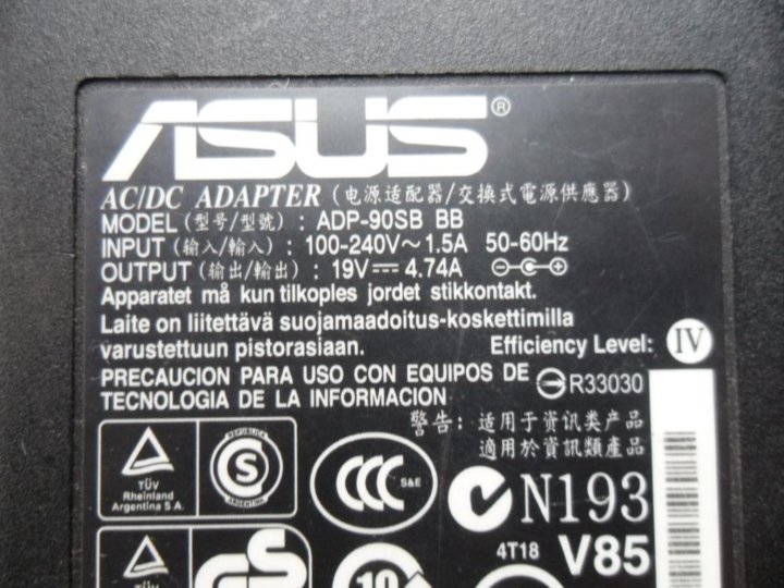 Asus adp 90sb bb схема