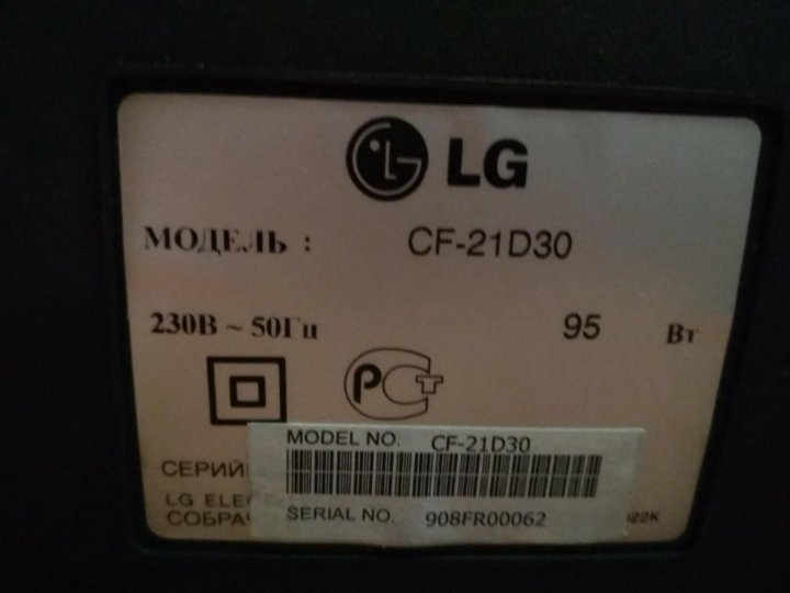 Lg cf 21d30 схема