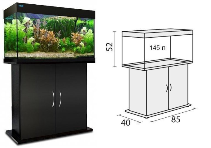 Высота тумбы под аквариум