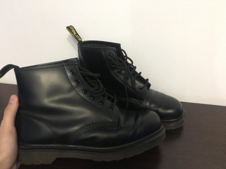dr martens 101 smooth black