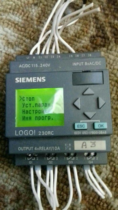 Siemens logo 230rc схема подключения