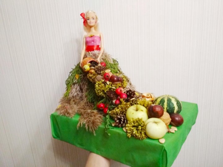 Осенняя Поделка Барби В Платье фото 19