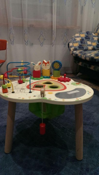 elc activity table wooden