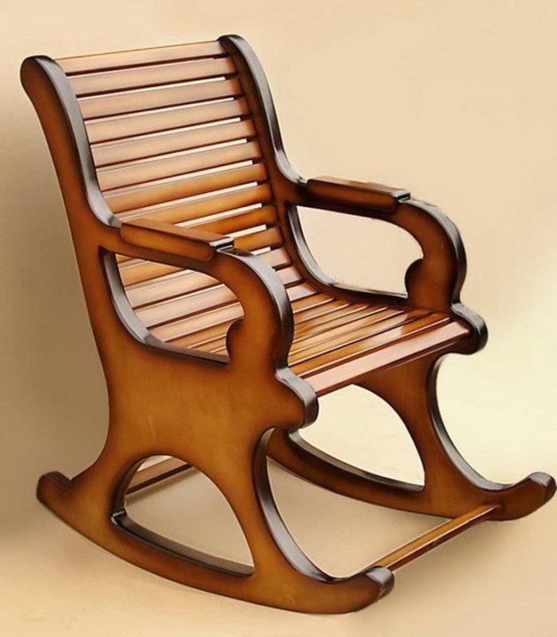 кресло качалка из фанеры фото