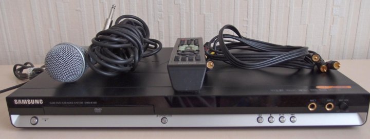 Караоке приставка для телевизора. Samsung DVD k130. Самсунг караоке DVD r130. Двд с ресивером самсунг. DVD Samsung с караоке.