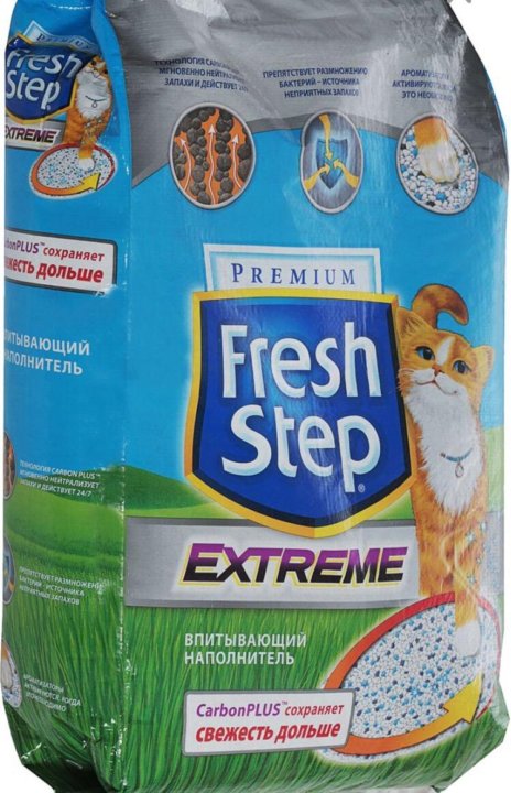 Наполнитель для кошачьего туалета fresh step