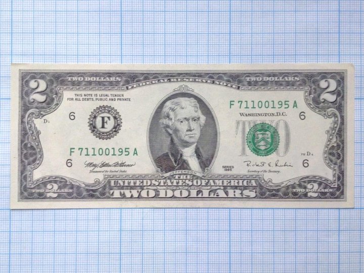 Доллар номинал 2 доллара. Купюра 2 доллара 1995. Банкнота 2 доллара США. США 2 доллара 2013 года