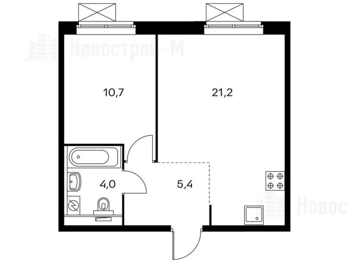 Планировка квартиры пик 2 комнаты