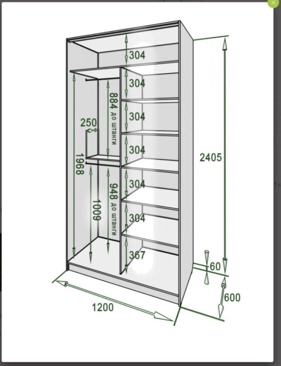 Где ширина у шкафа