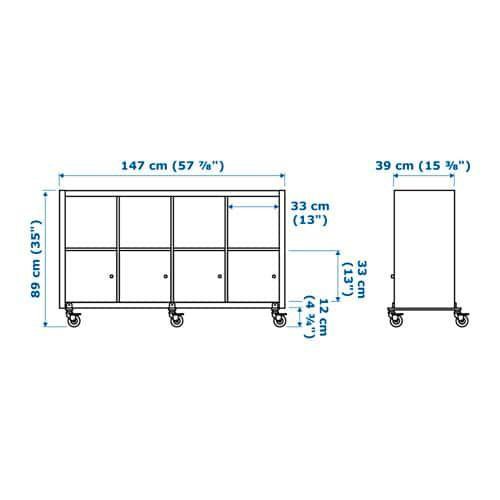 Стеллаж икеа каллакс размеры