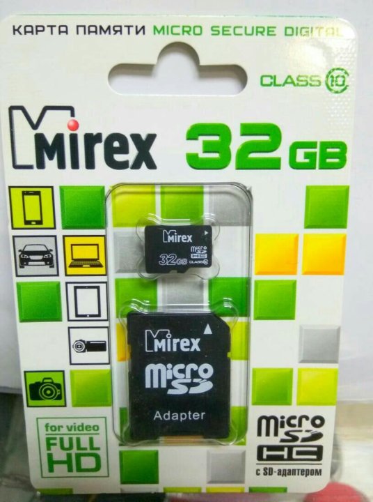 Mirex карта памяти microsdhc 32 гб