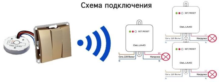 Как подключить дистанционный выключатель света 220 Неактивно