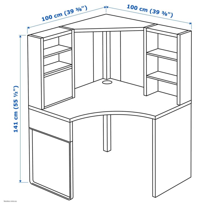 Стол письменный micke ikea схема сборки