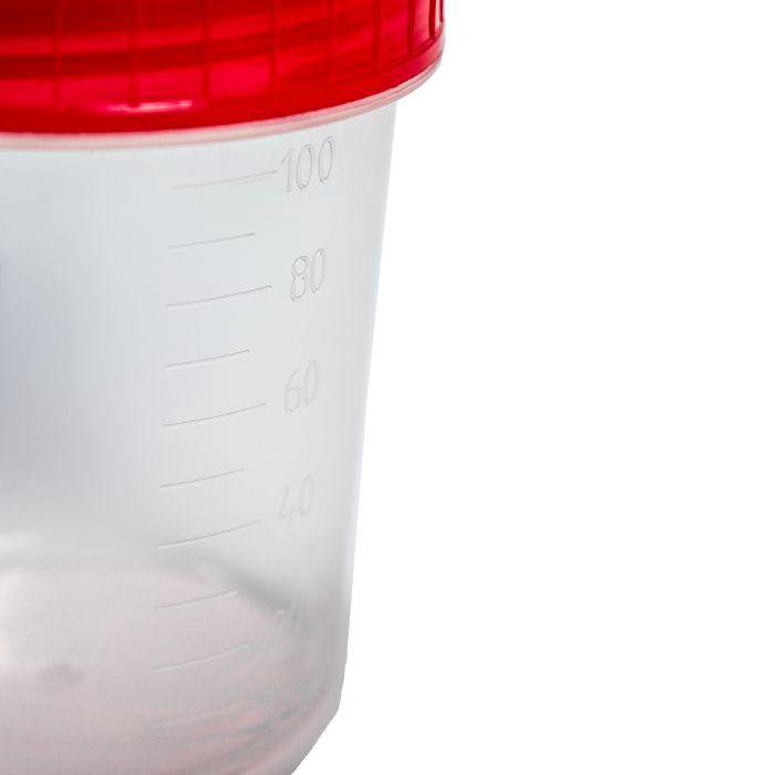 Полимерный стерильный. Контейнер 100 мл. Контейнер для забора мочи / specimen container,100ml-120ml, bulk, 500pcs/ctn. Контейнер для мочи 150 мл. Одноразовая.