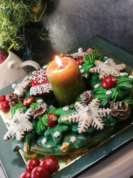 Пряничный Венок Новогодний