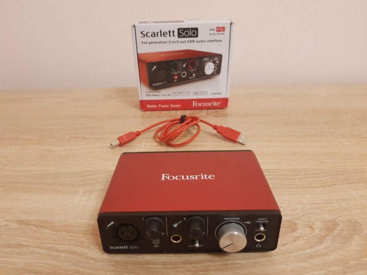 Внешняя звуковая карта focusrite scarlett solo 2nd