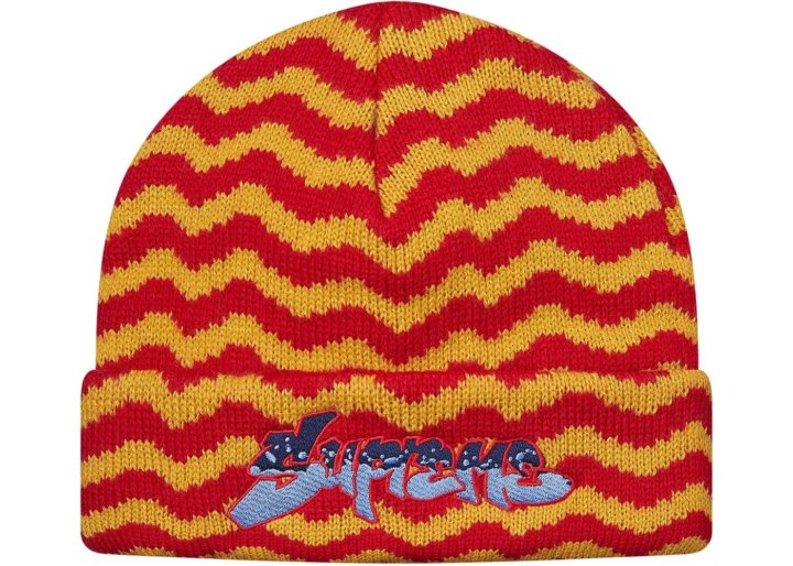 supreme zig zag beanie