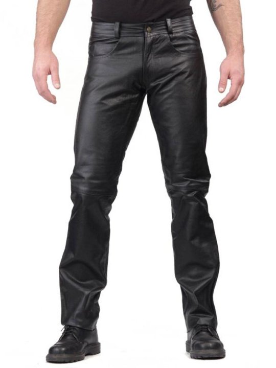 Мужские кожаные брюки (Германия) – купить в Москве, цена 4 000 руб.,  продано 8 февраля 2019 – Штаны и шорты
