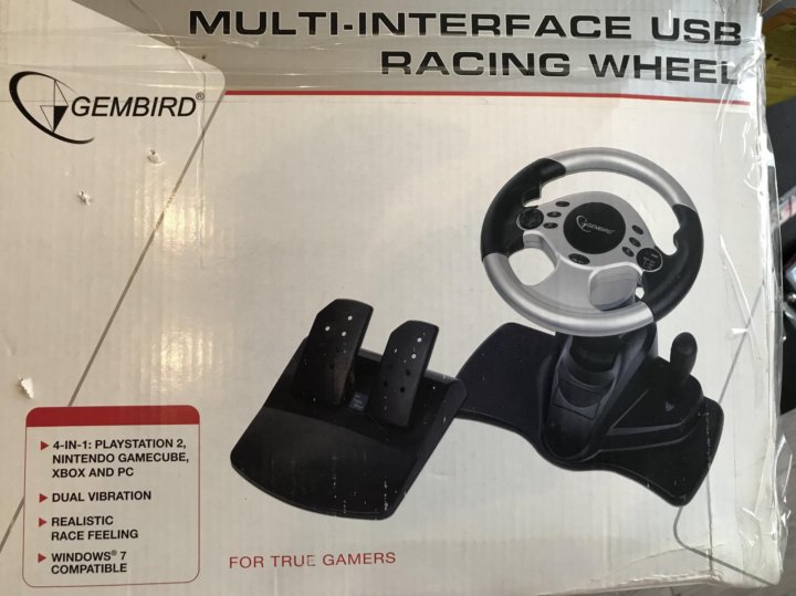 Gembird multi interface usb racing wheel