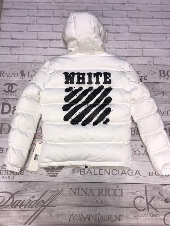 Белая парка off White