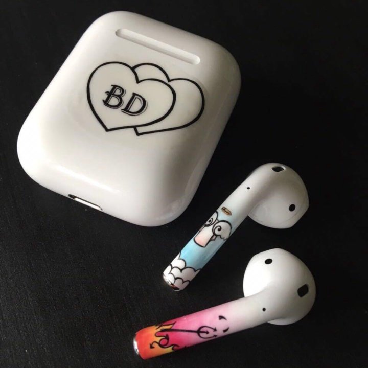 Как нарисовать наушники airpods