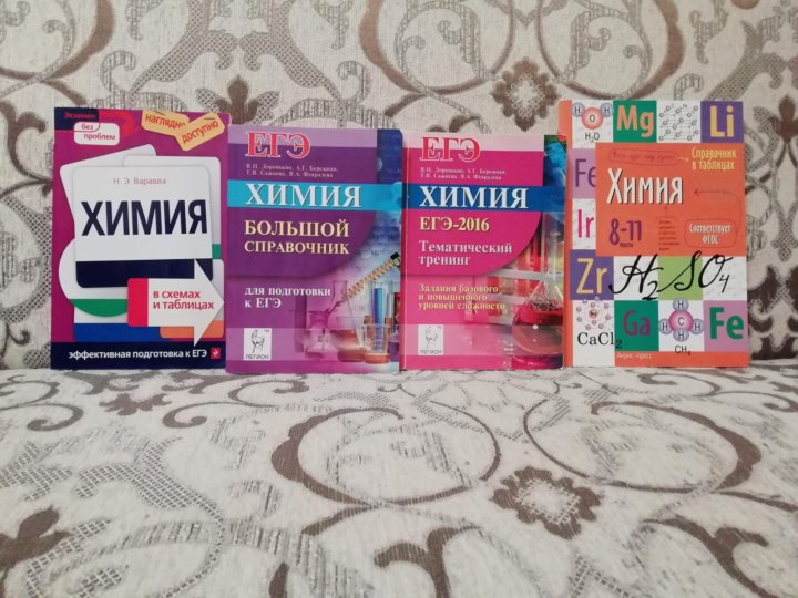 План подготовка к егэ химия