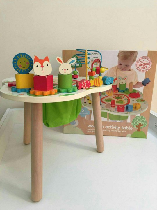 elc activity table wooden