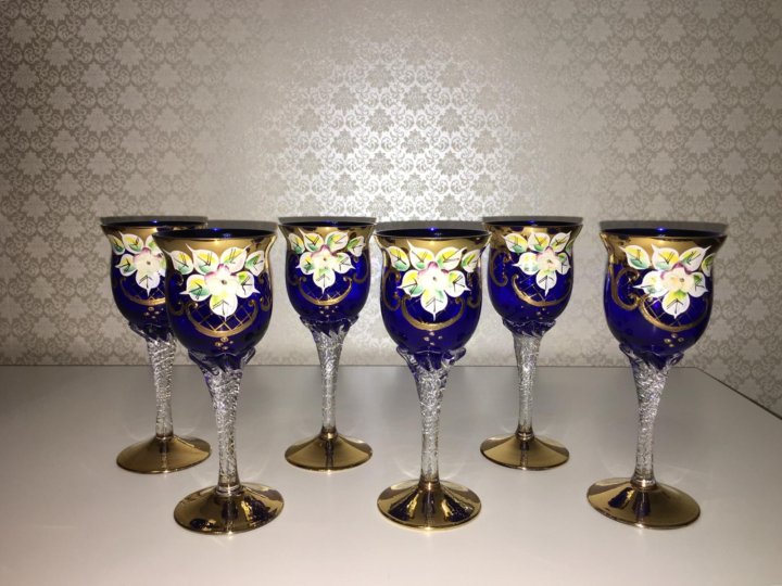 бокалы рококо. бокалы рококо голд богемия. богемия кристалл набор из 18 фужеров. бокалы рококо богемия. набор фужеров as crystal 18 предметов.