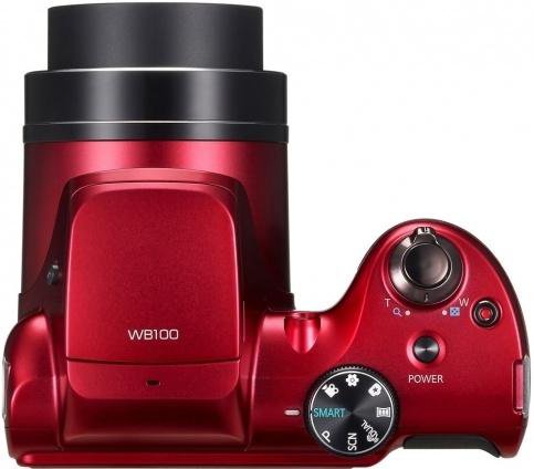 Samsung wb100 примеры фото Цифровой фотоаппарат Samsung WB100 (красный) - купить в Томске, цена 4 600 руб.,