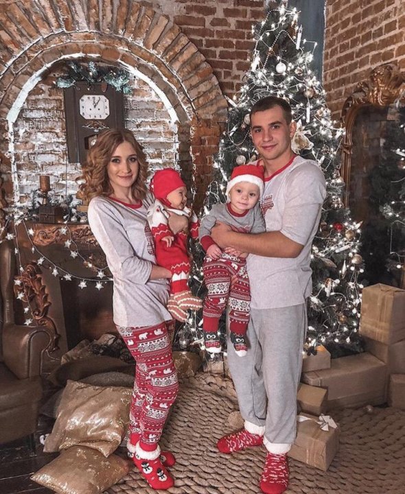 Новогодний Семейный Лук Новогодний Семейный Лук