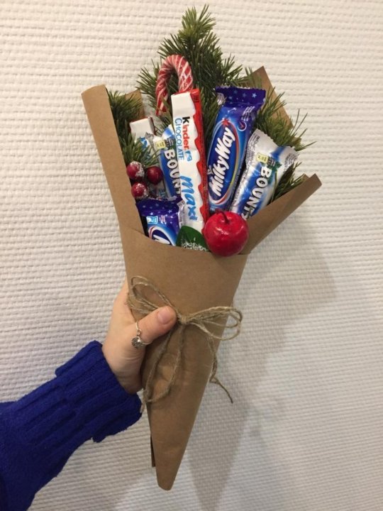 Новогодние Букеты Из Шоколада Новогодние Букеты Из Шоколада