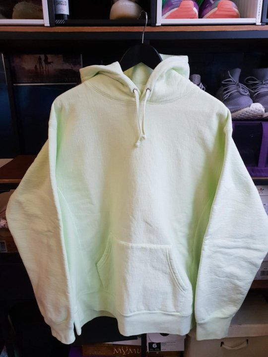 pale lime supreme hoodie