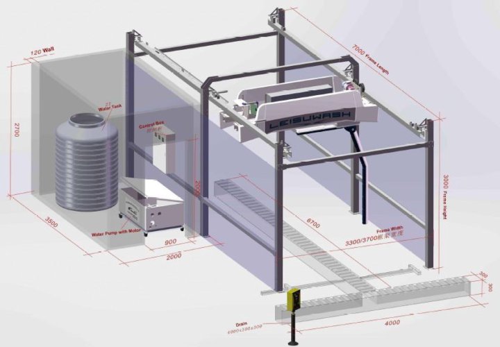 Установка для мойки шасси легковых автомобилей на проезде СМД-Л-1 (2200) 00.01-5