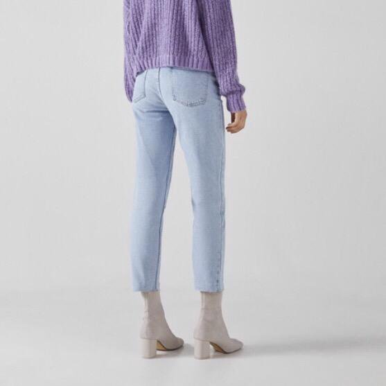 bershka straight cropped