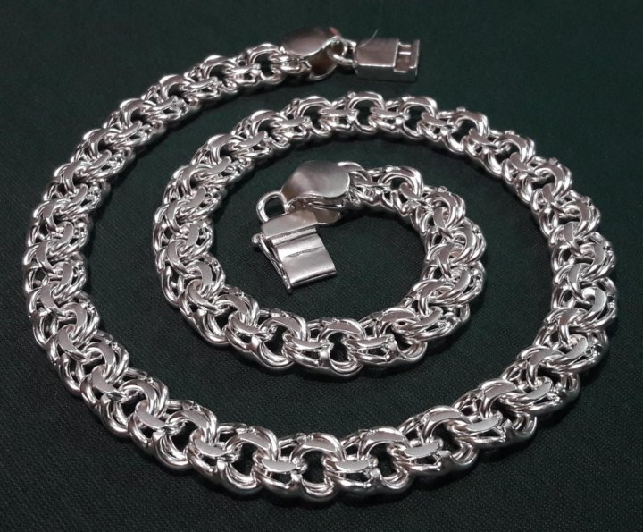 Плетение серебра для мужчин цепочек