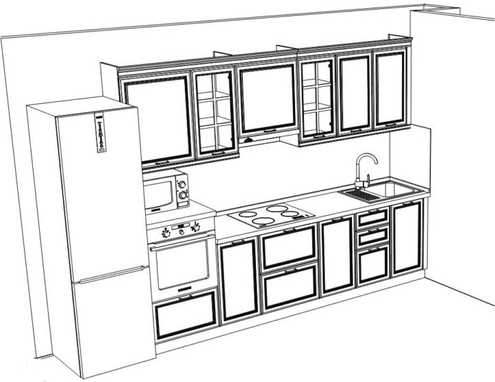 Кухонный гарнитур рисунок