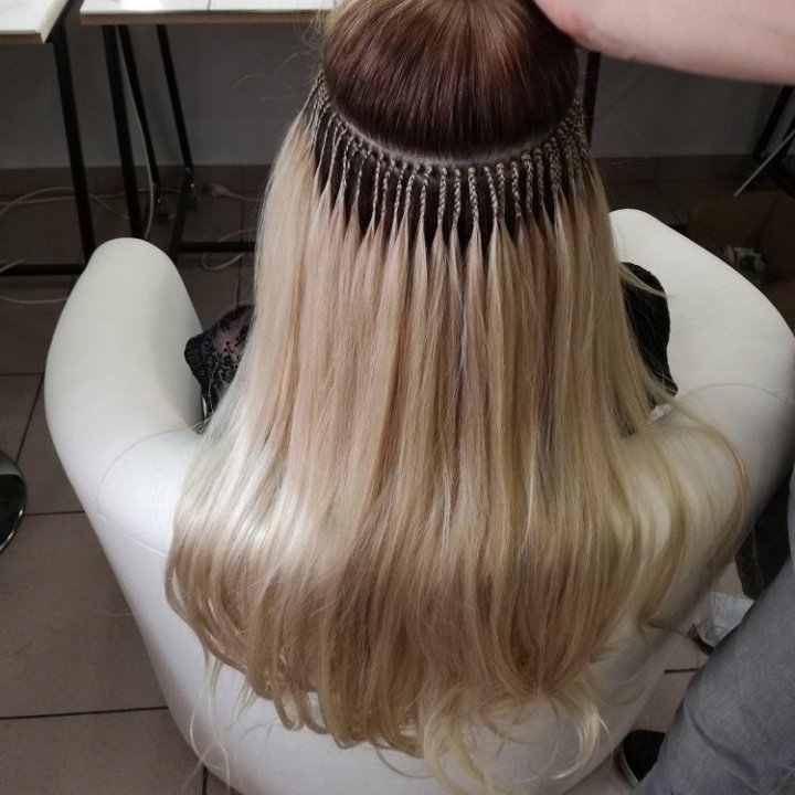 Наращивание волос в реже