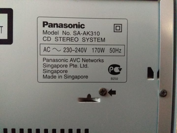 Panasonic sa ak5 схема