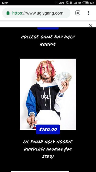 Lil pump sales ugly hoodie