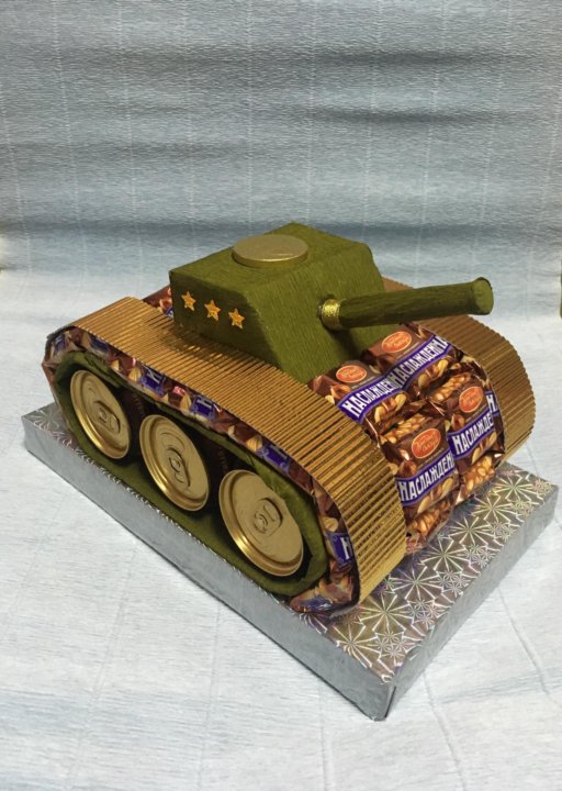 Публикация «Подарок для мужчин „Сладкий“ танк (из конфет)» размещена в разделах