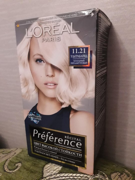 L oreal краска для волос preference 11 21 ультраблонд перламутровый