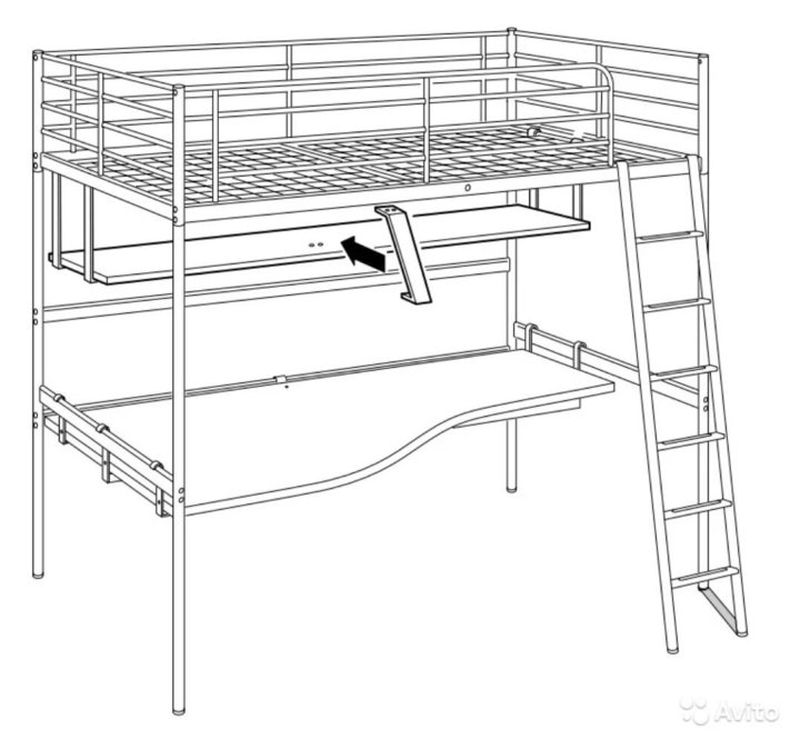 Сборка кровать чердак ikea