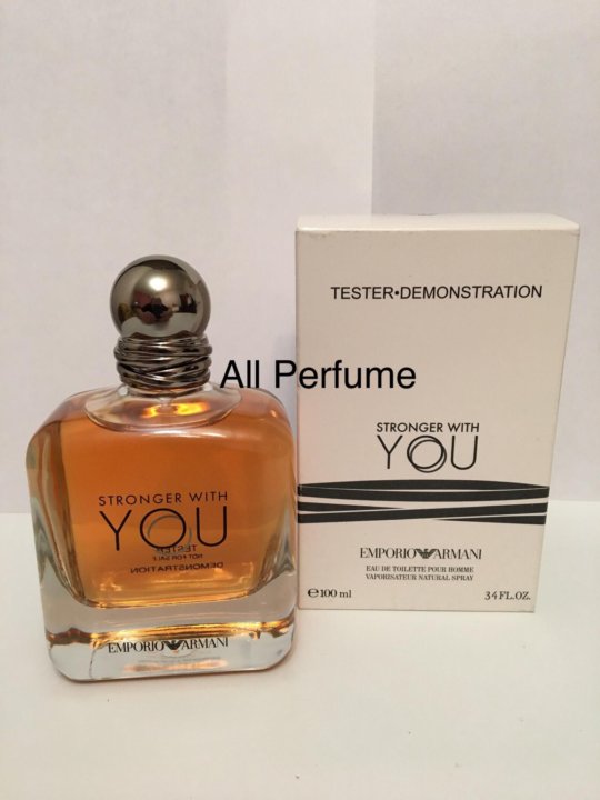 stronger with you armani tester