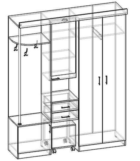 Прихожая грация 2 стендмебель схема сборки