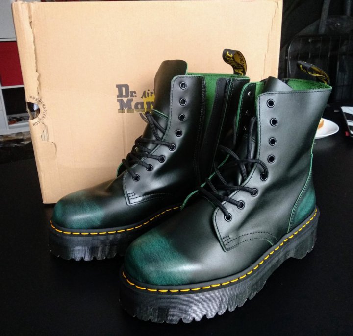 Dr martens best sale jadon vintage green