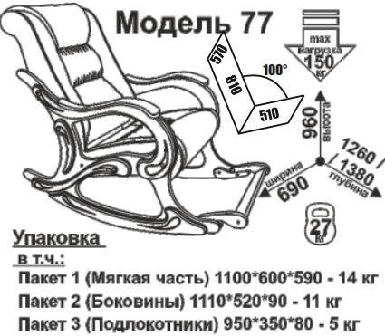 Схема сборки кресла качалки