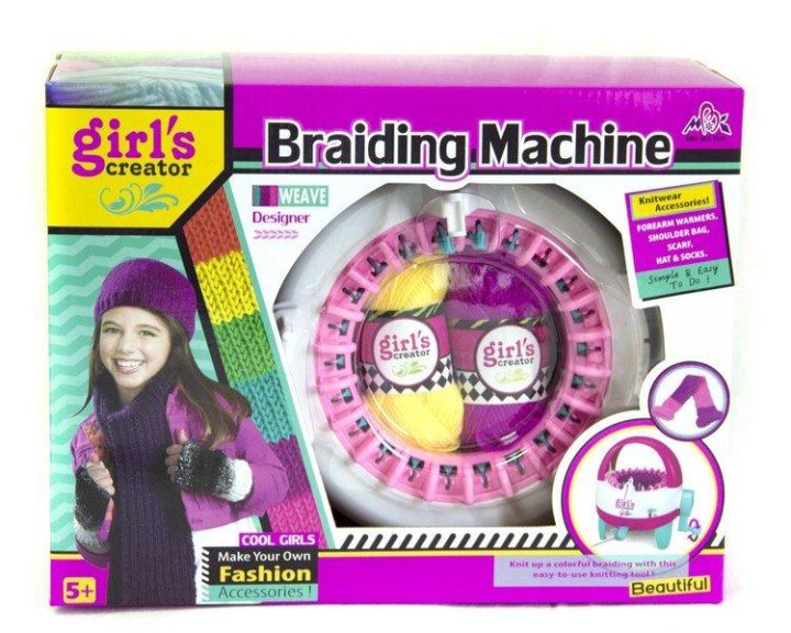 Girls creator инструкция. Girls creator вязальная машинка. Вязальная машина детская girl's creator Braiding Machine. Переносная машинка для вязания girls creator. Набор для вязания детский, машинка для вязания, girls creator.