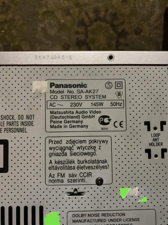 Panasonic sa ak27 схема на русском