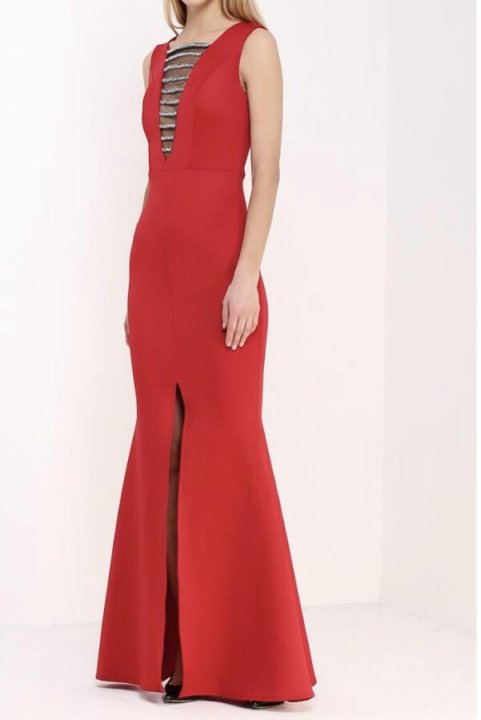 Красное Трикотажное Платье