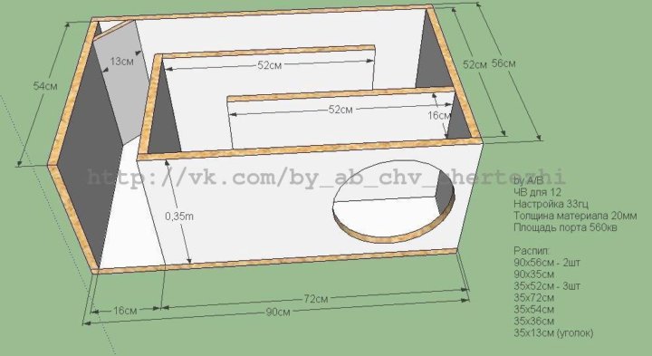 Короб под магнум м12д4